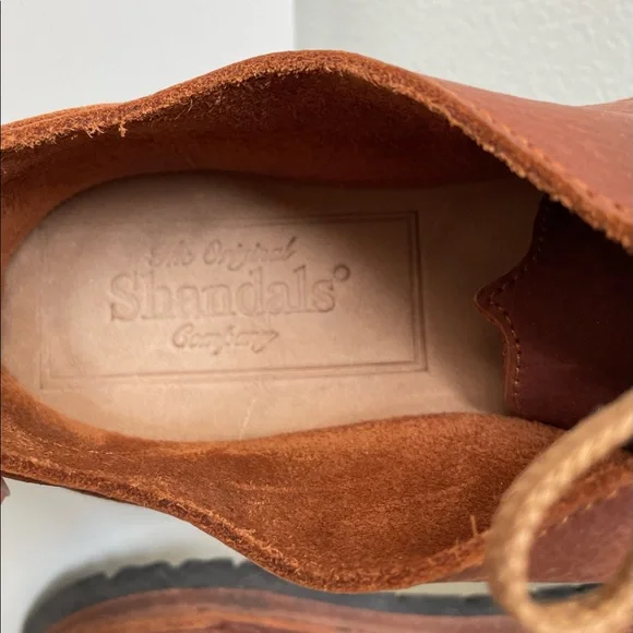 Original Shandals Leather Lace-up Welsh Sandals - Picture 3 of 6